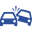 ícone colisão seguro auto